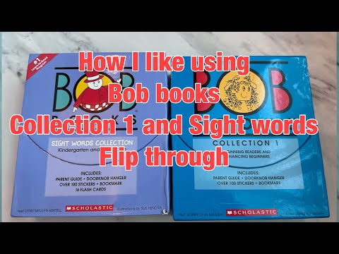Bob books collection 1 and sight word flip through . How I use it to teach my 4 year to read