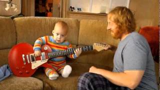 WOW this baby plays the guitar! So AMAZING!