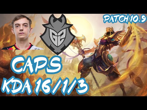 G2 Caps AZIR vs CASSIOPEIA MID - EUW CHALLENGER - PATCH 10.9