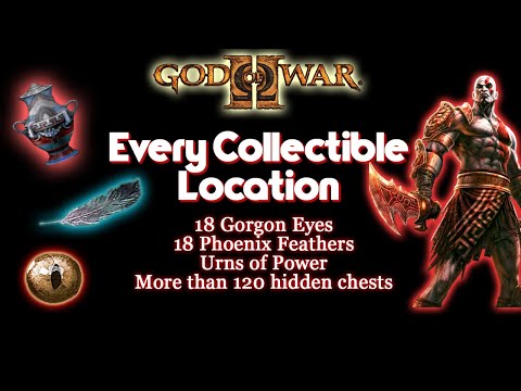 God of War 2 HD: All Gorgon Eyes, Phoenix Feathers, Urns of Power, Hidden Chests [Complete Guide]
