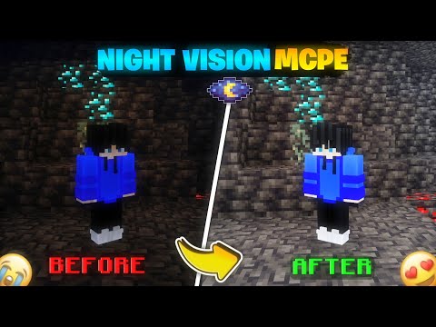 Best FullBright NIGHT VISION Mod For MCPE 1.21+🔥| Night Vision For [Servers & SMP'S]