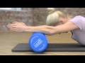 SISSEL Pilates Roller Pro Soft 15 x 90 cm Blau-marmoriert