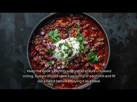 How To Hold A Chili Cookoff