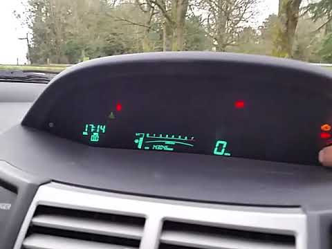Toyota Yaris dashboard reduce brightness night dimming display screen speedo 2006-2011 (And MPH KPH)