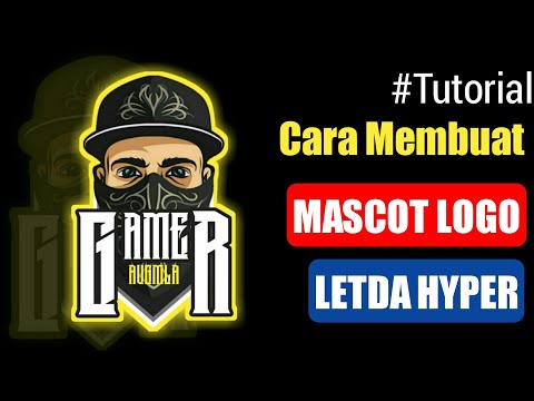 Cara Membuat Mascot Logo Gaming Letda Hyper