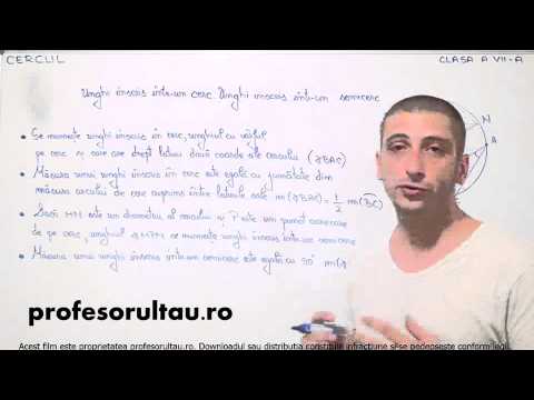 unghi inscris in cerc - profesorultau.ro