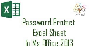 Password Protect Excel File In Ms Office 2013