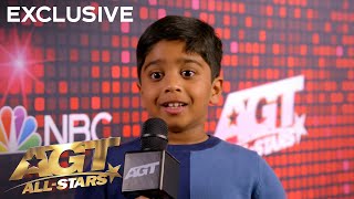 Aneeshwar Gets the INSIDE SCOOP on Heidi Klum's Halloween Costume | AGT: All-Stars 2023 thumbnail