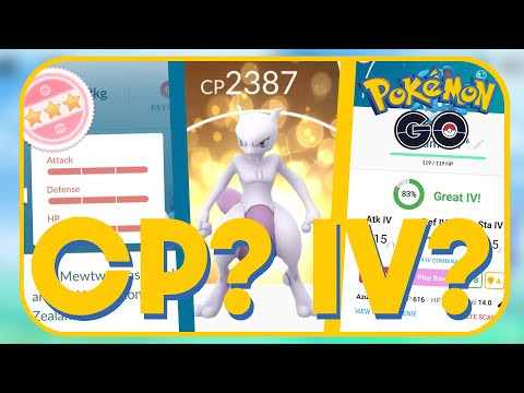 How does CP, IV's, and LEVELS work in POKEMON GO!