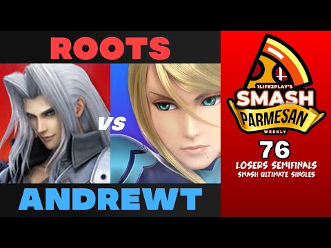 Roots vs AndrewT - Smash Ultimate Singles Losers Semifinals Smash Parmesan 76 - Sephiroth vs Zero Su