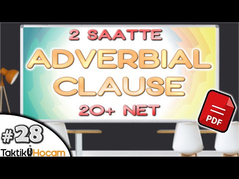 YDS 28 | İngilizce Bağlaçlar (Adverbial Clause & Conjunctions) KONU ANLATIMI #yds  #ydt  #yökdil