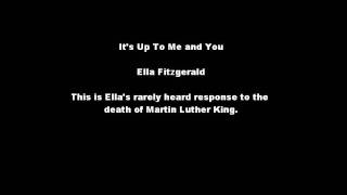 Ella Fitzgerald: It&#39;s Up To Me and You