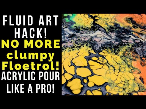 NO CLUMPS $1 Floetrol Hack! Fluid Art Acrylic Pouring | Poured Soul Art | Music: @Elephant_Funeral
