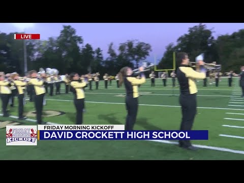 Friday Morning Kickoff: David Crockett High School Band and Cheerleaders