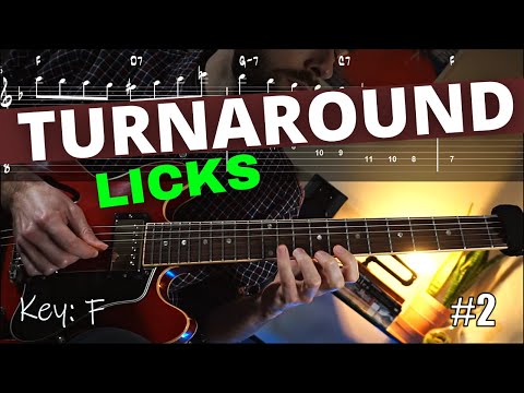 5 Turnaround Licks for JAZZ Guitar (TABs)