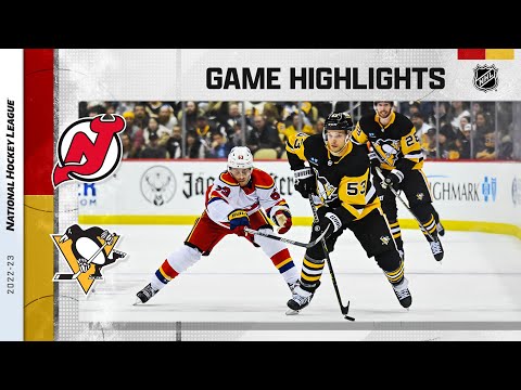 Devils @ Penguins 12/30 | NHL Highlights 2022