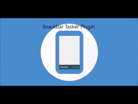 Snackbar Tasker Plugin Video