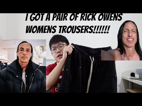 I GOT A PAIR OF RICK OWENS WOMENS TROUSERS!!!