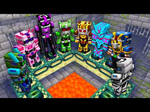 Survive for 100 days in a world where mobs have become Kamen Riders [Minecraft]
