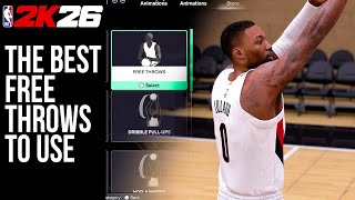 The Best Free Throws to use in NBA2K26 right now?