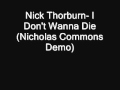 Nick Thorburn- I Don't Wanna Die 