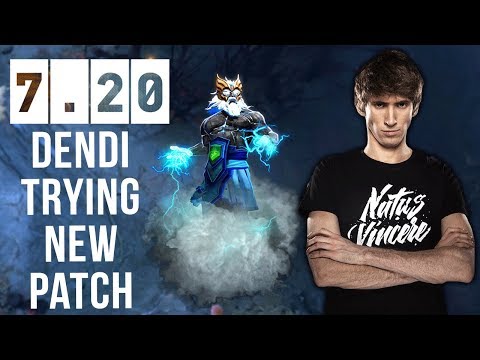 Dendi First Time Ever on New Patch 7.20 - Still Zeus Favourite Hero to gain MMR Dota 2