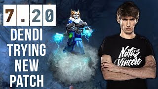 Dendi First Time Ever on New Patch 7.20 - Still Zeus Favourite Hero to gain MMR Dota 2