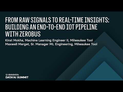 Watch: Real-Time IoT Pipeline with Databricks: From Raw Signals to Analytics