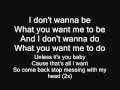 Lmfao - I don't wanna be lyrics