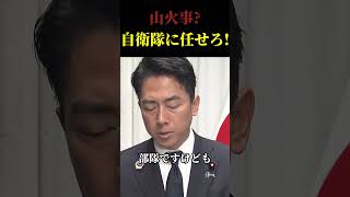 自衛隊による消火‼ #政治 #小泉進次郎#自衛隊