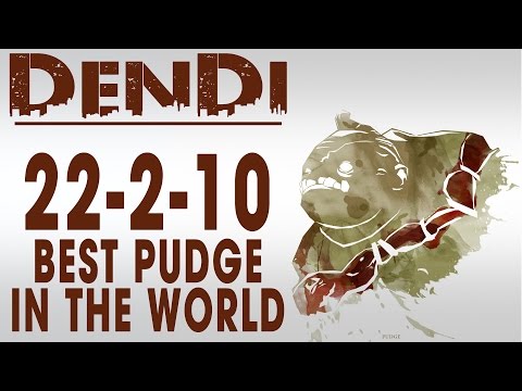 Dendi - Dota 2 Highlights - Best Pudge In The World with 22 KILLS