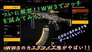 【ｗｗ3】WW3でカスタマイズしてみる【FPS】