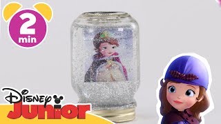 Christmas Craft Tutorial | Sofia the First: Sofia's Snow Globe ❄️ | Disney Junior UK
