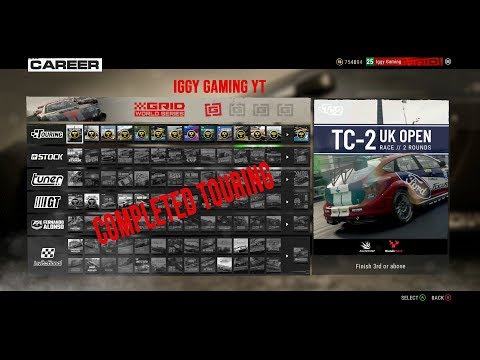 Touring Career COMPLETED - World series - GRID 2019