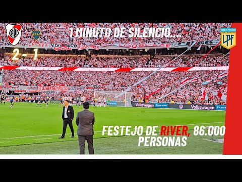 🎉MINUTOS FINALES DEL SUPERCLASICO Y EXPLOTA EL MONUMENTAL CON EL FESTEJO DE 86000 HINCHAS