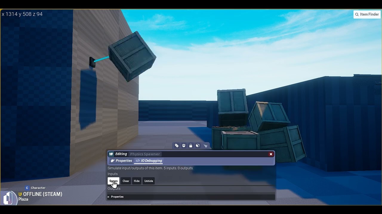 Condo I/O: Physics Spawner
