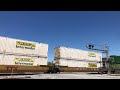 CSX M652 05 With A Rare GP40 2 And NS 289 Both Passing Johnson City TN