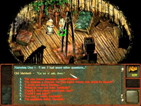 Let's play PLANESCAPE TORMENT - part 78 - hardest difficulty - HD - Old Mebbeth - become a wizard