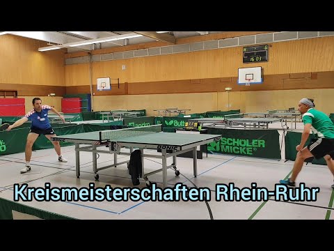 Kreismeisterschaften Rhein-Ruhr im WTTV - Herren A Halbfinale - Sascha Schwarz vs. Dennis Webering