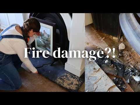Unexpected Fire Damage | Floor Removal Gone Wrong | DIY Disaster & Living Room Makeover Fail