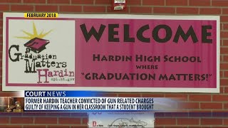 Former Hardin High School teacher sentenced on gun charge