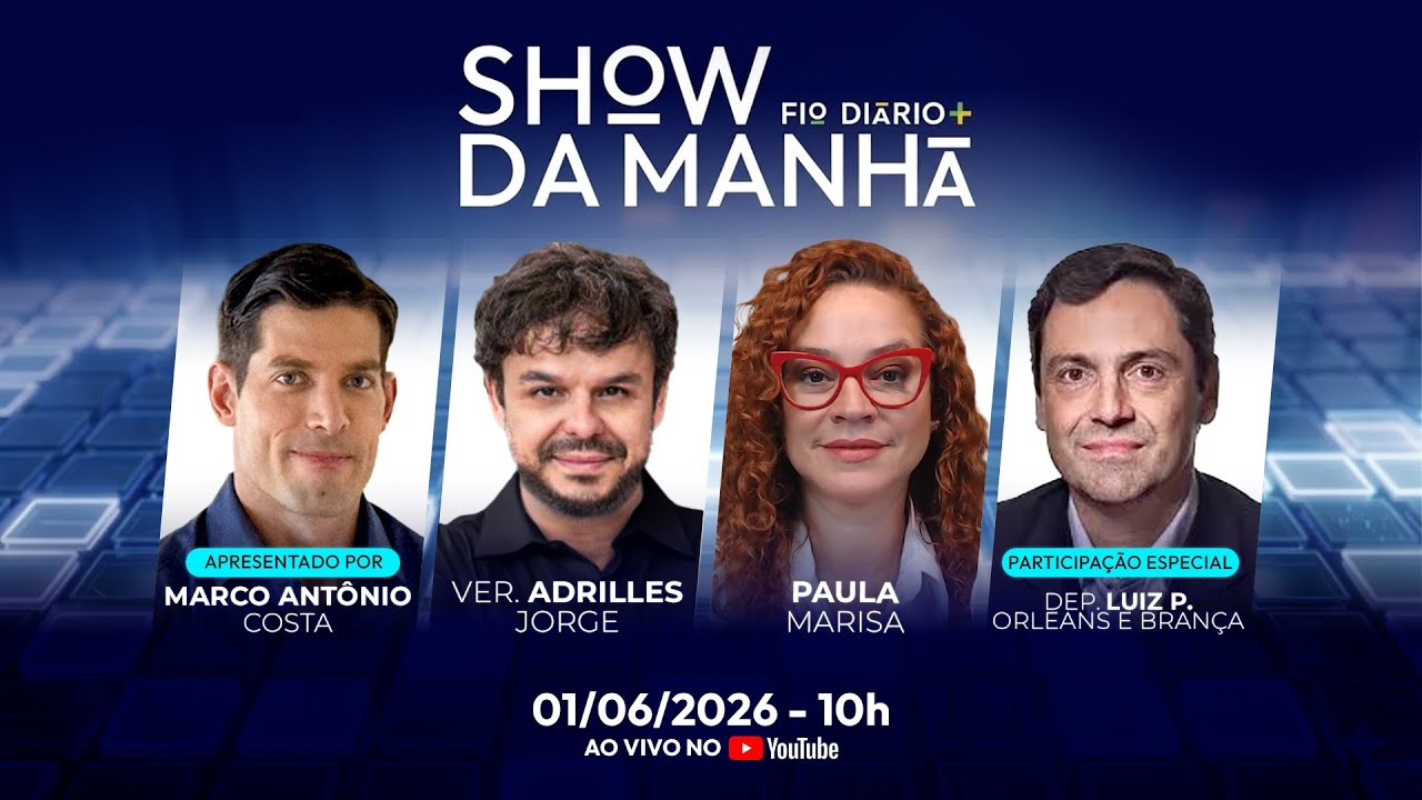 SHOW DA MANHÃ - URGENTE: ESQUERDA TENTA TIRAR FLÁVIO DAS ELEIÇÕES - 01/06/2026
