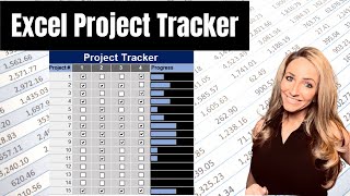 Project tracker. Use the checkbox function to track projects. - Excel Xpert tutorial video
