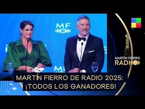 Martín Fierro de Radio 2025: Entrega de premios completa