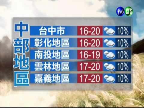 十二月十日華視午間氣象
