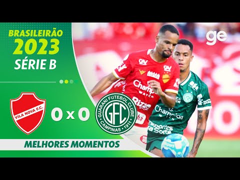Gols e lances de Vila Nova-GO x Guarani