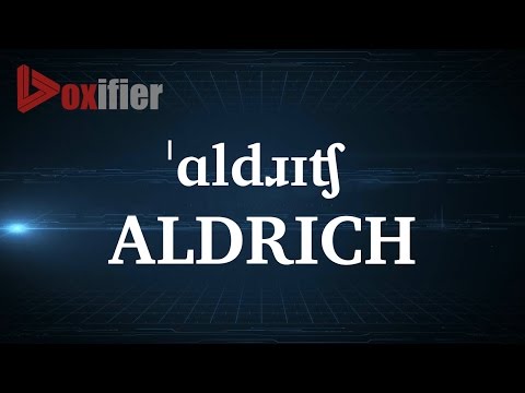 How to Pronunce Aldrich in English - Voxifier.com