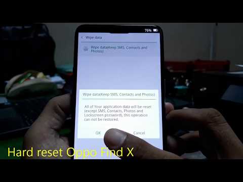Hard reset Oppo Find X