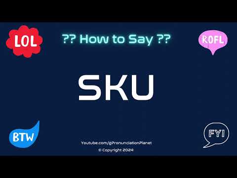 How to Pronounce 🏷️ SKU CORRECTLY in English? | How to Say the Acronym SKU? | Pronunciation Planet