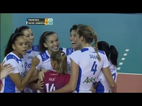 Superliga Feminina de Volei 2013/2014 (quartas) jogo 1 - Pinheiros 2 x 3 Unilever Rexona